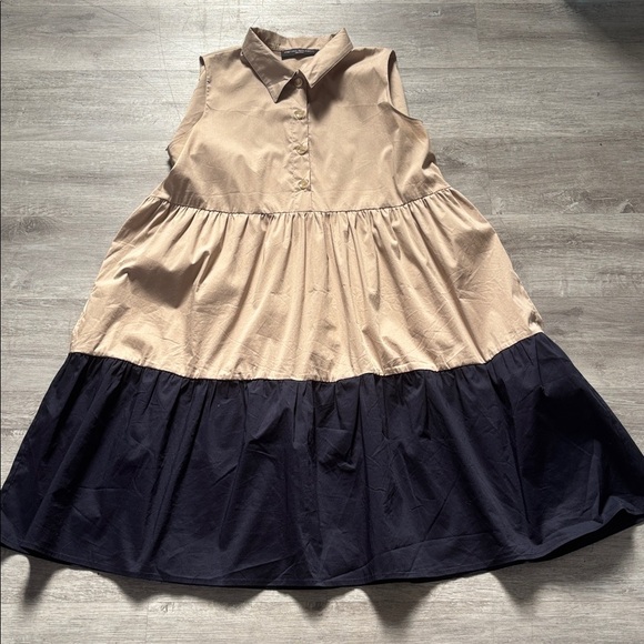 Pietro Brunelli Colorblock Maternity Dress Sz S - Picture 2 of 7